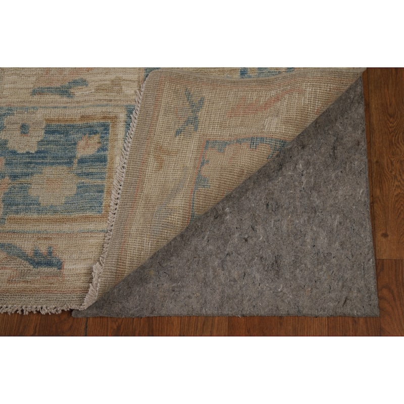 Vegetable Dye Oushak Turkish Area Rug Handmade Wool Carpet - 8'10"x 11'11"