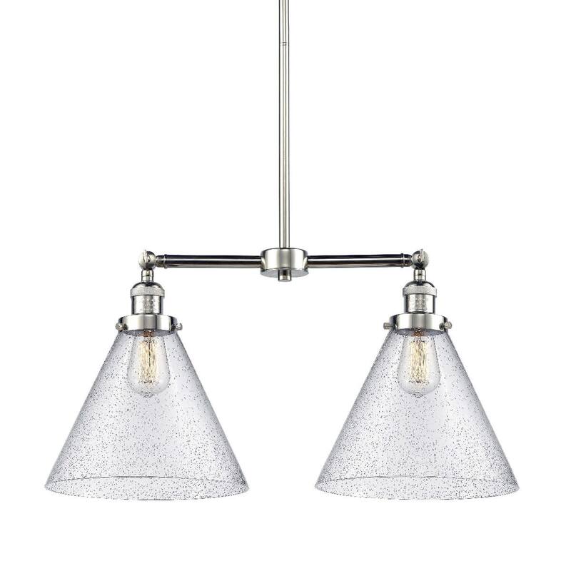 Innovations Lighting X-Large Cone 2 Light 21" Wide Linear Chandelier
