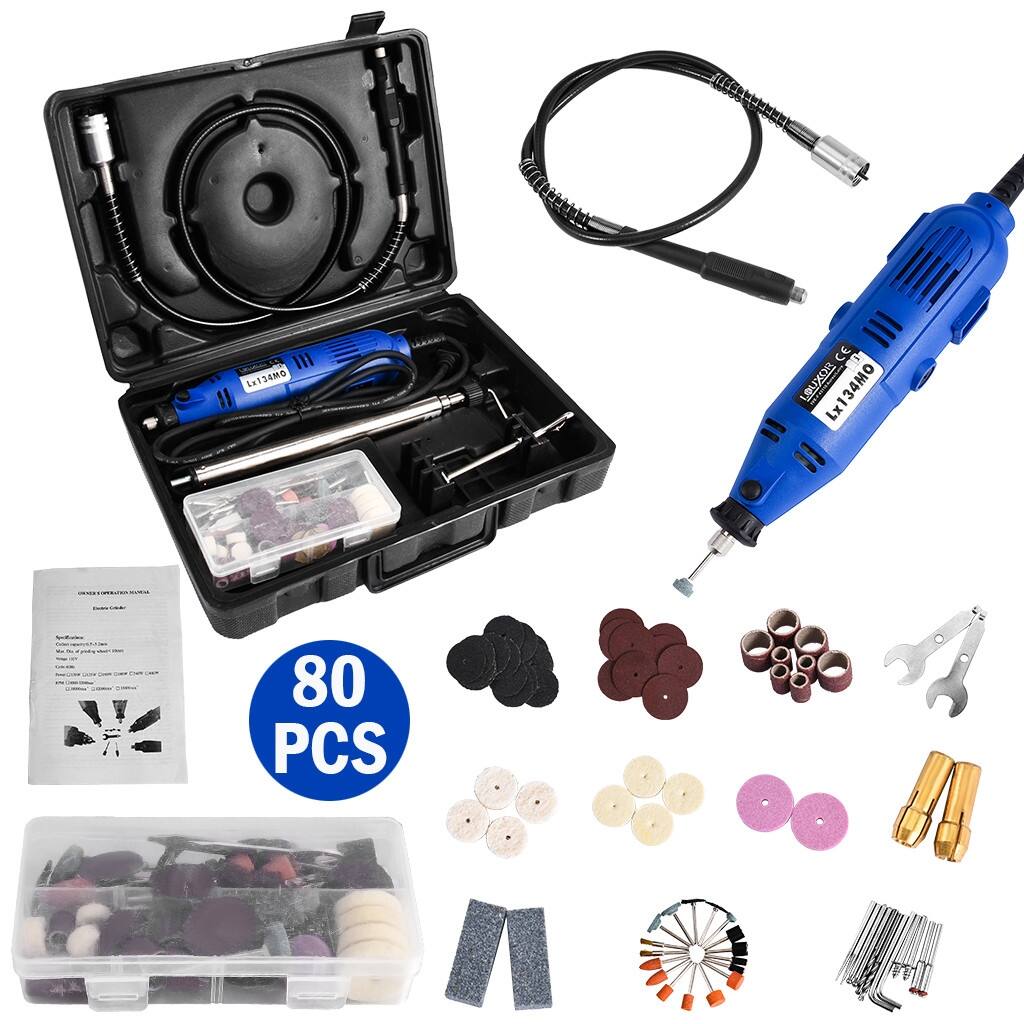 Rotary Tool Set Accessory Kit 80 PC