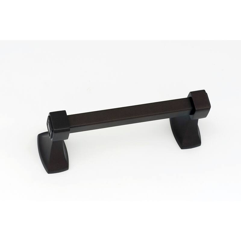 Alno Cube Modern 6-1/4" Wide Horizontal Swing Bar Toilet Paper Holder - Chocolate Bronze