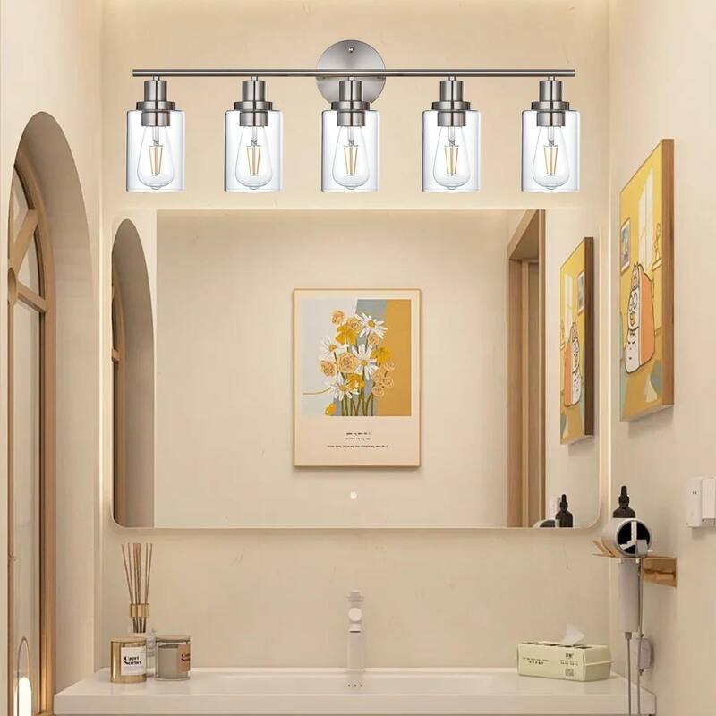 5-Light Bathroom Light Fixtures
