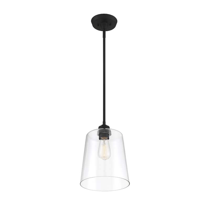 Meridian M70081 Single Light 10" Wide Mini Pendant with Clear Glass