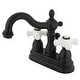 preview thumbnail 14 of 19, Kingston Brass Heritage 1.2 GPM Deck Mounted Centerset Bathroom Faucet Oil Rubbed Bronze