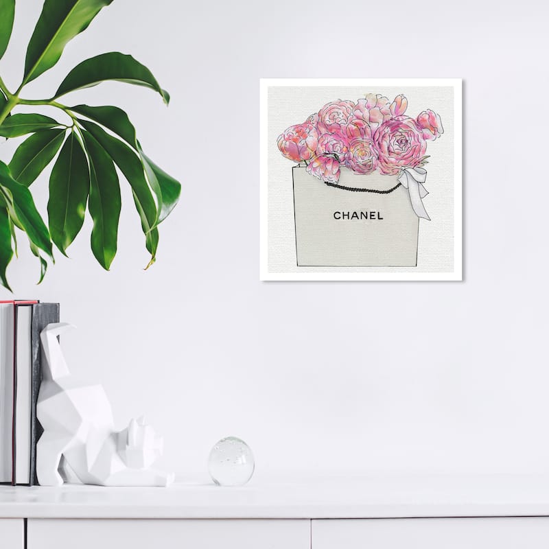Wynwood Studio Prints Fashion and Glam Market Day Flowers White and Cream White Glam Wall Art Canvas Print - 12 x 12