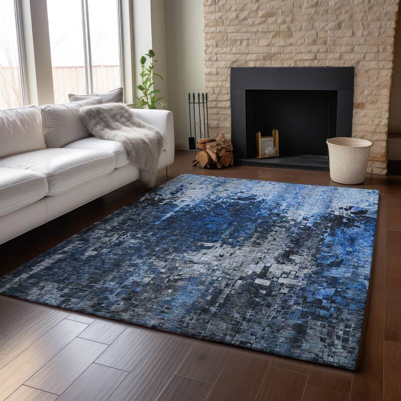 Premium Washable Super Soft Ombre Mosaic Mayfield Rug