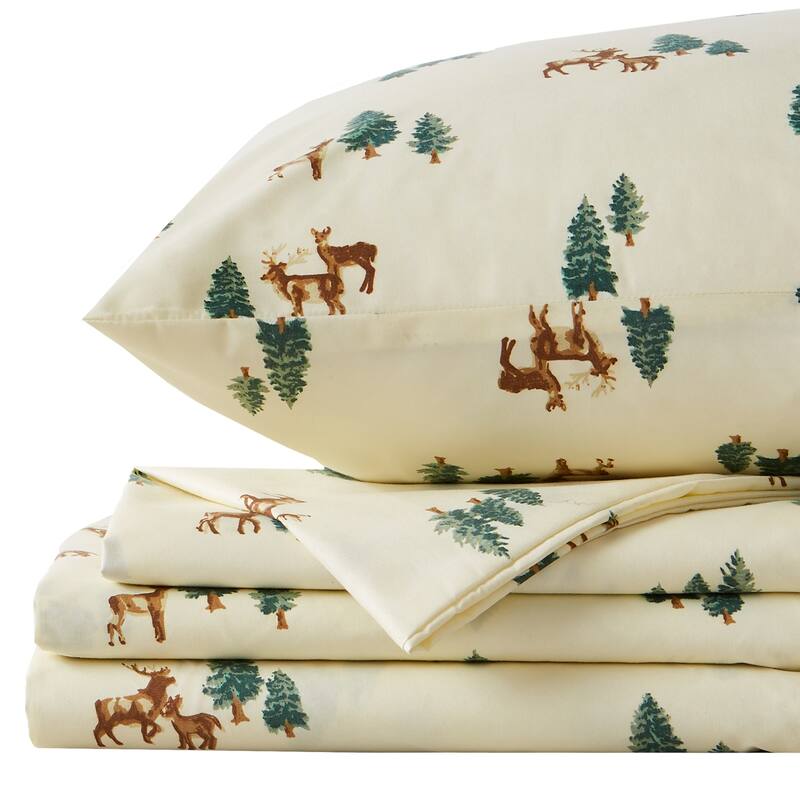 Lodge Printed Ultra-Smooth Microfiber Bed Sheet Set by Great Bay Home