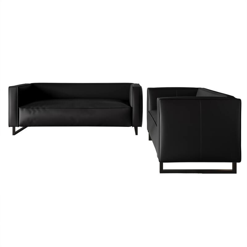 CraftPorch Mid Century Modern 2- Pieces Upholstered Living Room Set