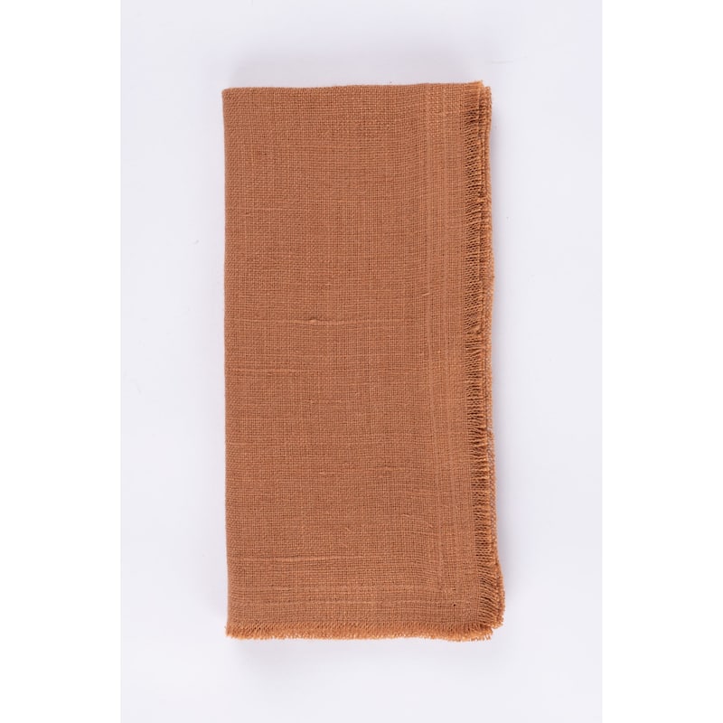 Raphael, Linen, Dinner Napkin Set (Set of 4) - Ochre
