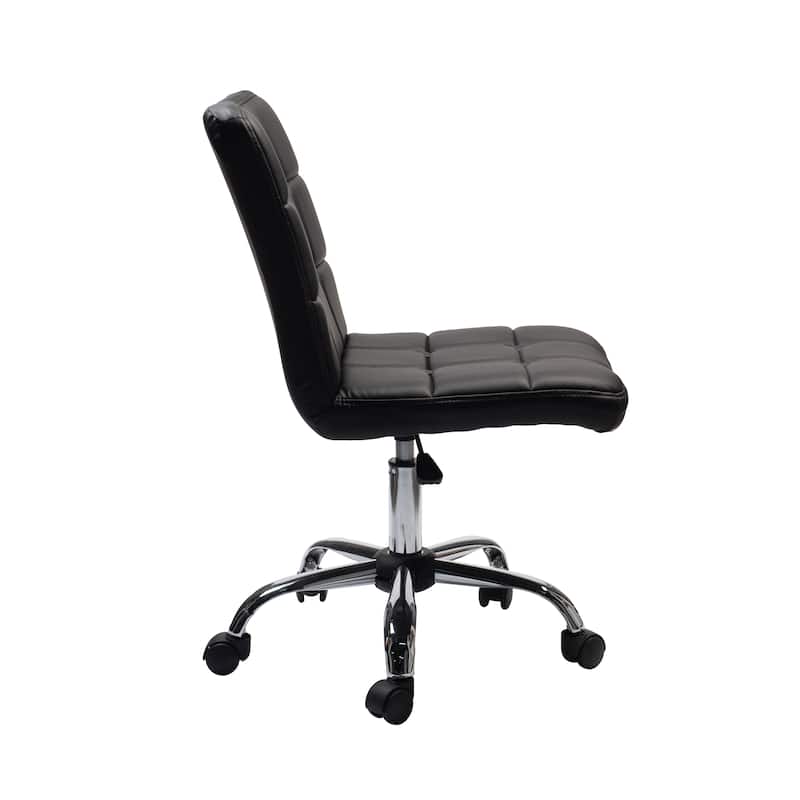 Porthos Home Parker Faux Leather Office Chair with Metal Base