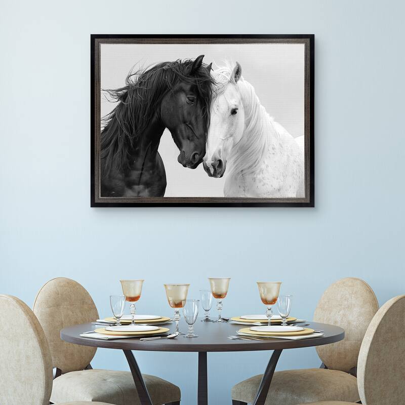 Masterpiece Art Gallery| Equine Love by Annabelle Hall - Framed Canvas Art Print