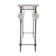 preview thumbnail 4 of 5, Amadeo 49 in. W Rectangular Stone and Metal Console Table