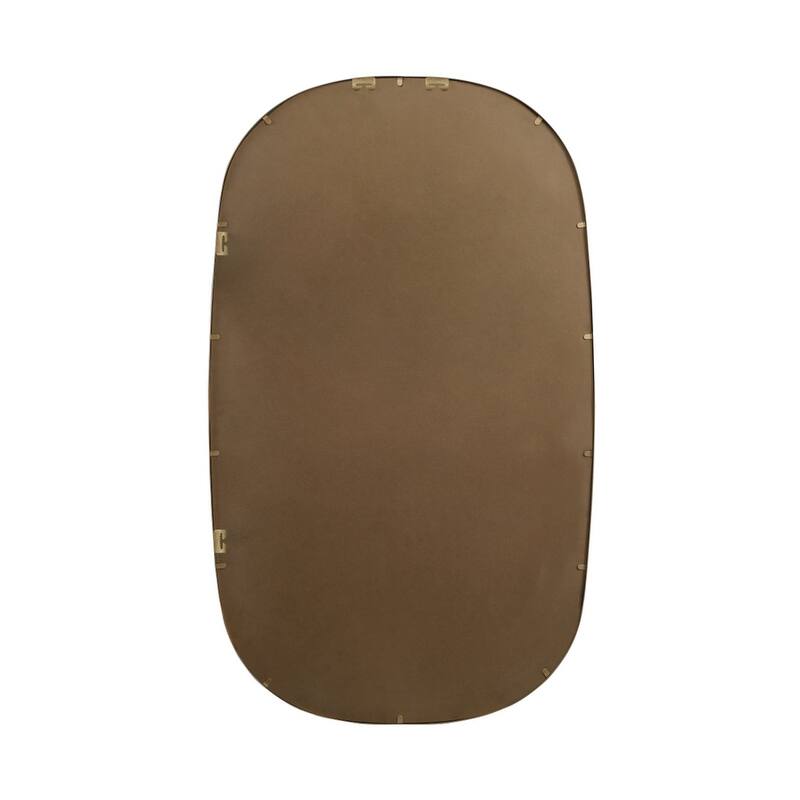 Indigo Home Metal Frame Oval Mirror 36x60 Inch