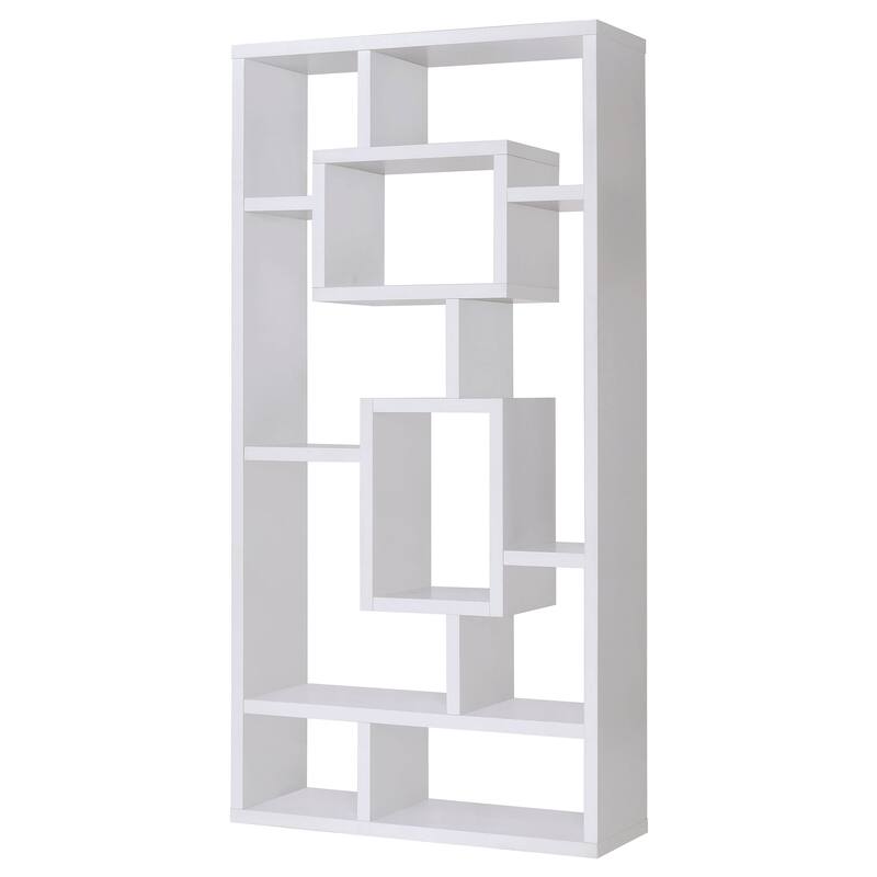 Corey Transitional 71-inch 8-shelf Bookshelf