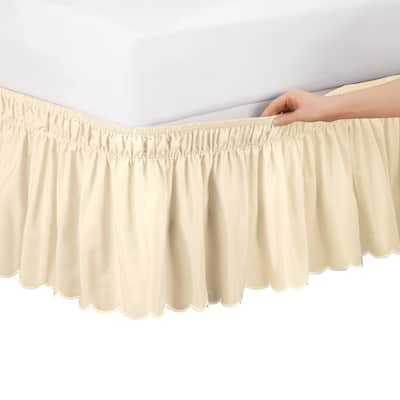 Scalloped Wrap Ruffle Bedskirt