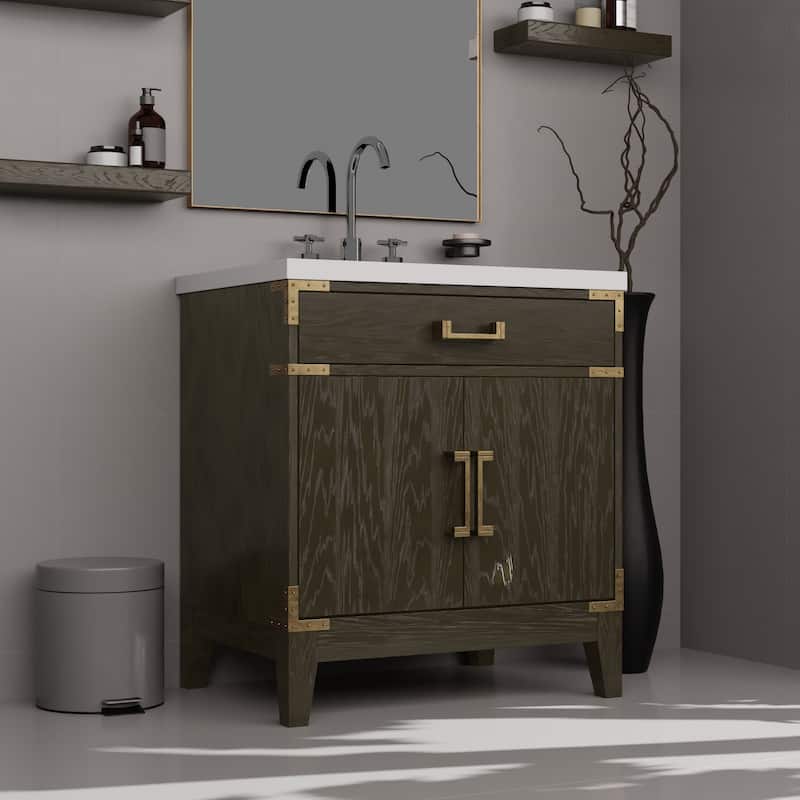 Laurel Bath Vanity with Quartz Top and Sink