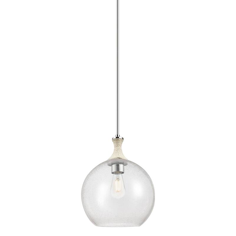 Innovations Lighting 415-1SR-15-12 Astor Pendant Astor 12" Wide - Polished Nickel / Seedy