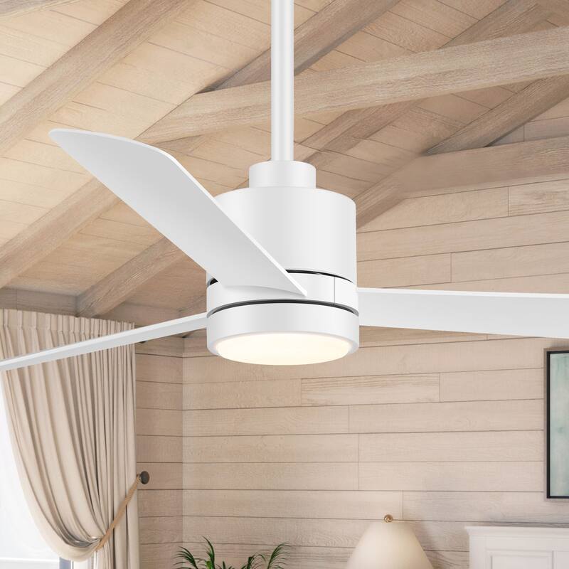 52 in. Integrated LED Indoor Ceiling Fan with Light and Remote Control Included