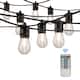 48FT LED Outdoor String Lights with 15 Waterproof S14 Bulbs, Patio Lights for Christmas, Yard decoration