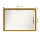 preview thumbnail 102 of 191, Wall Mirror Choose Your Custom Size - Extra Large, Townhouse Gold Wood