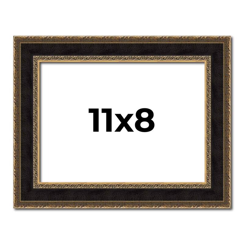 11x8 Frame Gold Antique Vintage Sold Wood Picture Frame | 1.75 Inch