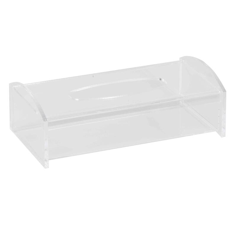 Cortesi Home Malachite Acrylic Tissue Box - Clear