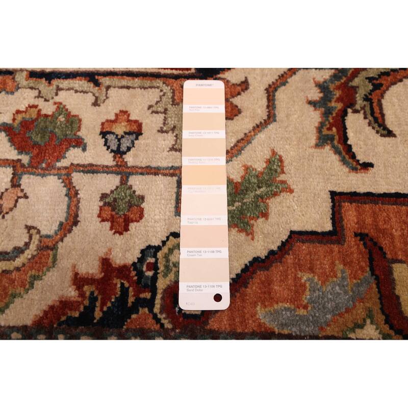 ECARPETGALLERY Hand-knotted Jules Sultane Ivory Wool Rug - 8'11 x 12'0