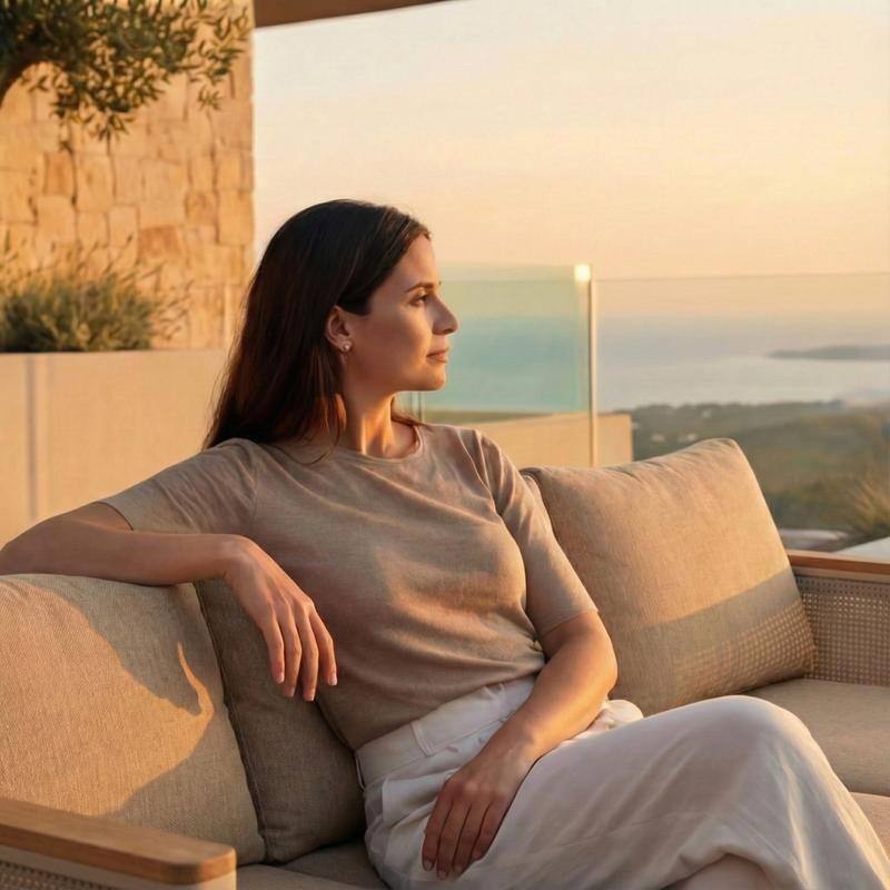 Arvin 4-Piece Outdoor Patio Conversation Set in Aluminum with Olefin Fabric Cushions Sintered Stone Rectangular Coffee Table