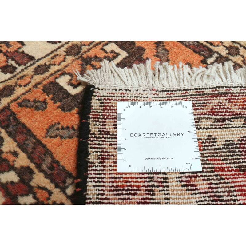 ECARPETGALLERY Hand-knotted Kayseri Vintage Dark Red Wool Rug - 5'0 x 9'5