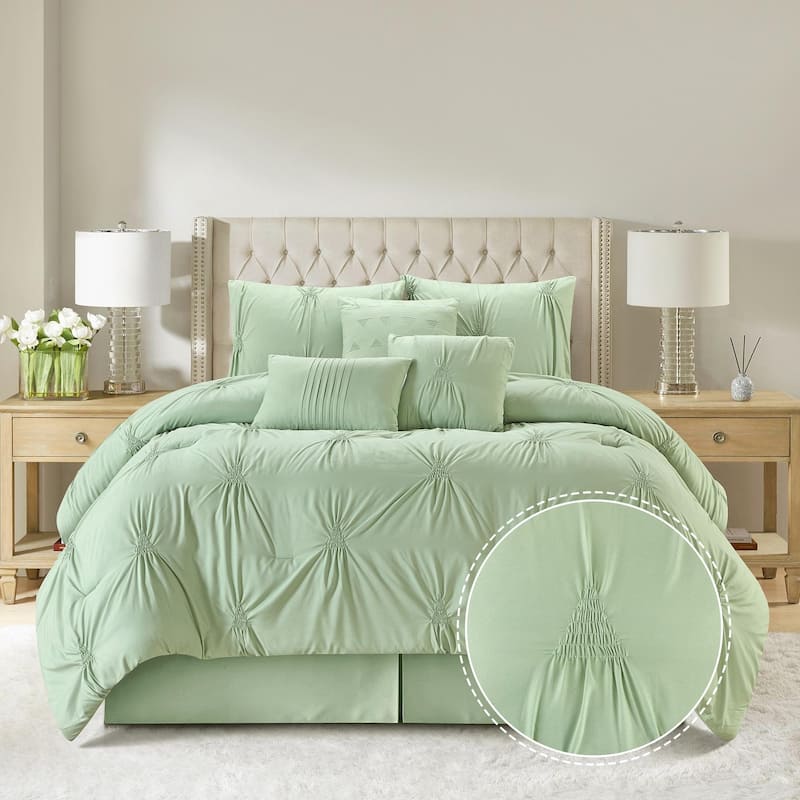 Nanshing Agathe 7 Piece Pintuck Comforter Set