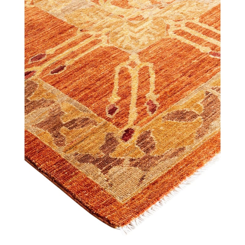 Contemporary Overdyed Wool Hand Knotted Area Rug - 7' 10" x 9' 7"