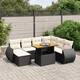 Option Black+Cream-3 corner+3 middle+footrest+table