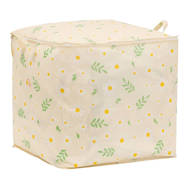 1 Pcs Clothes Storage, Moving Bags, for Organizing Clothing, Closet Organizers and Storage with Handles Beige - Beige - 19*19*19in
