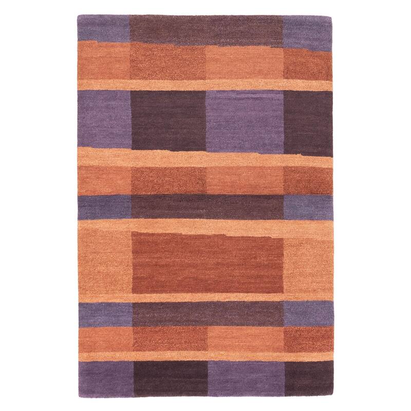 ECARPETGALLERY Hand-knotted Opulence Copper Wool Rug - 4'0 x 5'11