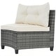 preview thumbnail 8 of 25, 8-pieces Outdoor Wicker Round Sofa Set, Half-Moon Sectional Sets All Weather