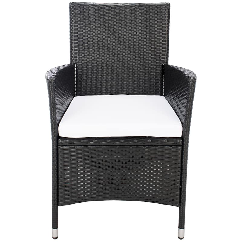 SAFAVIEH Outdoor Lianna 9-Piece Wicker Dining Set - 75Wx35Dx29H