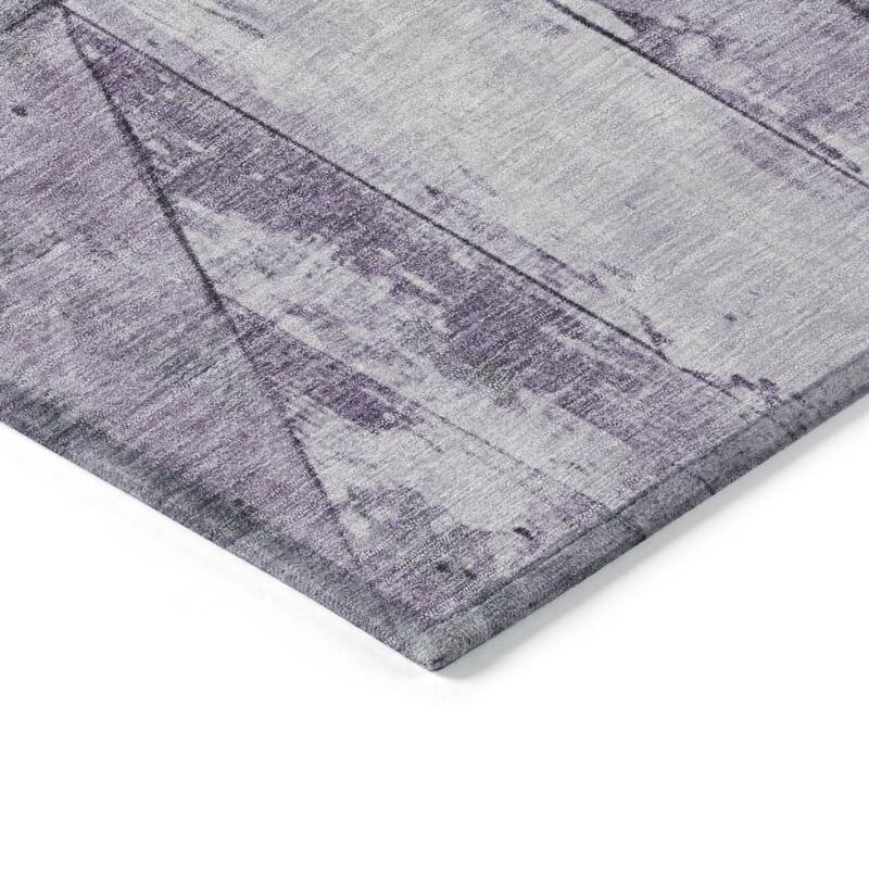 HomeRoots Geometric Transitional Rectangle Outdoor Rug