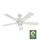 preview thumbnail 2 of 19, Hunter 52" Crestfield Ceiling Fan w/ LED Light Kit, Pull Chain - Farmhouse, Transitional - EASY INSTALLATION!