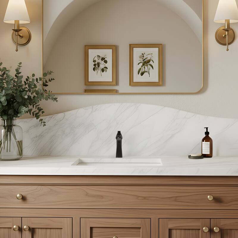 Single Handle Single Hole Pull-Out Basin Bathroom Faucet with Pop‑Up Drain