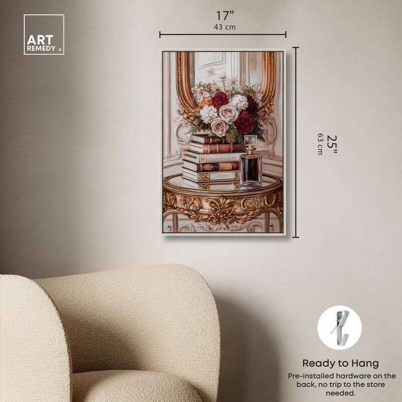 Lovely Mirror Glam Books Canvas by Art Remedy