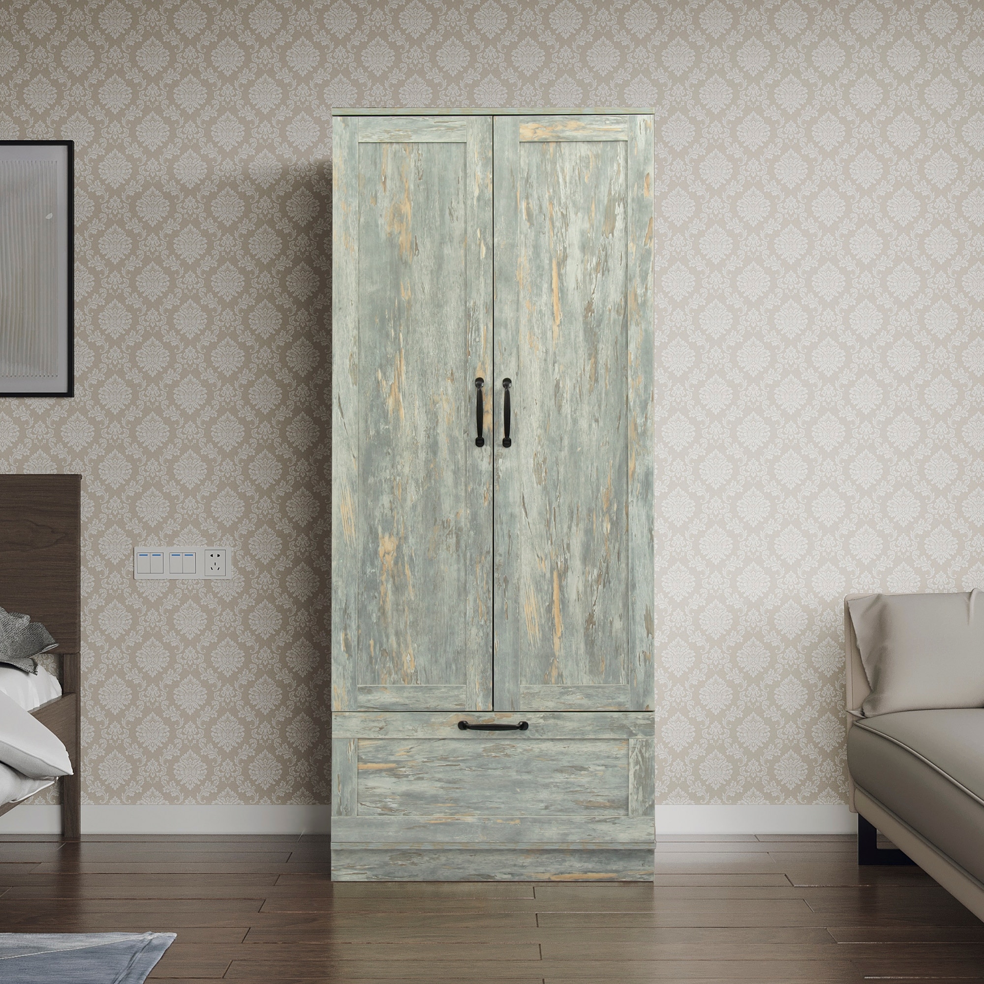 Modern farmhouse armoire cheap