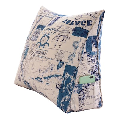 Kids Bed Rest Wedge Throw Pillow Decorative Sofa Back Support