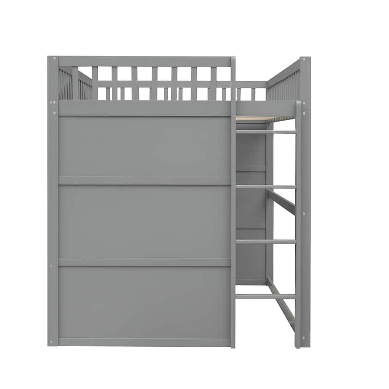 Castle Style Solid Pine Loft Bed