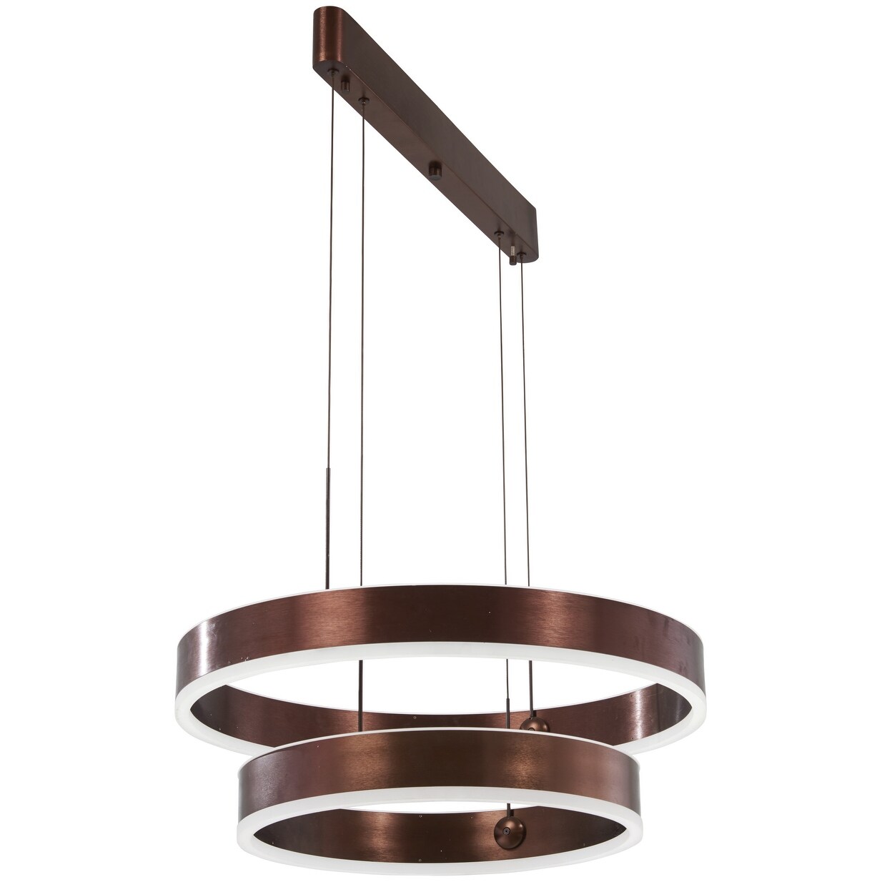Kovacs P8153-670-L  Rendezvous 23-3/4" Wide Integrated LED Ring Chandelier with Acrylic Shades - Chandeliers For Bedrooms by Overstock.com