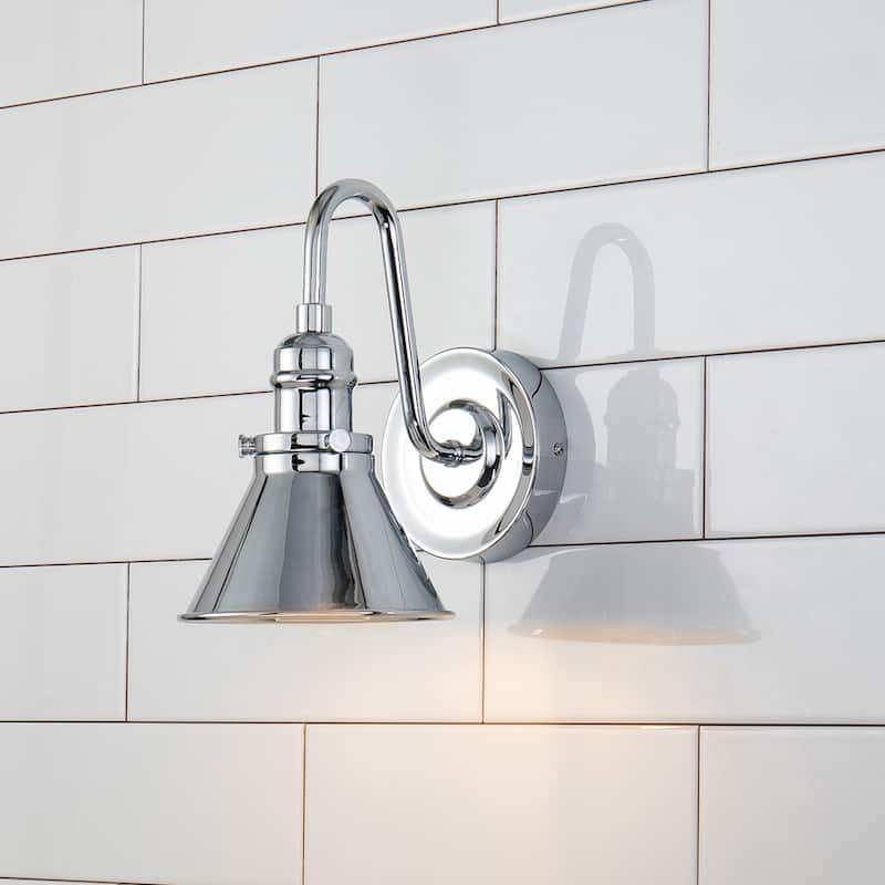 Midcentury Chrome Bath Light