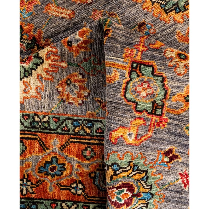 Serapi One-of-a-Kind Hand-Knotted Area Rug - Gray - 4' 3" x 5' 10"