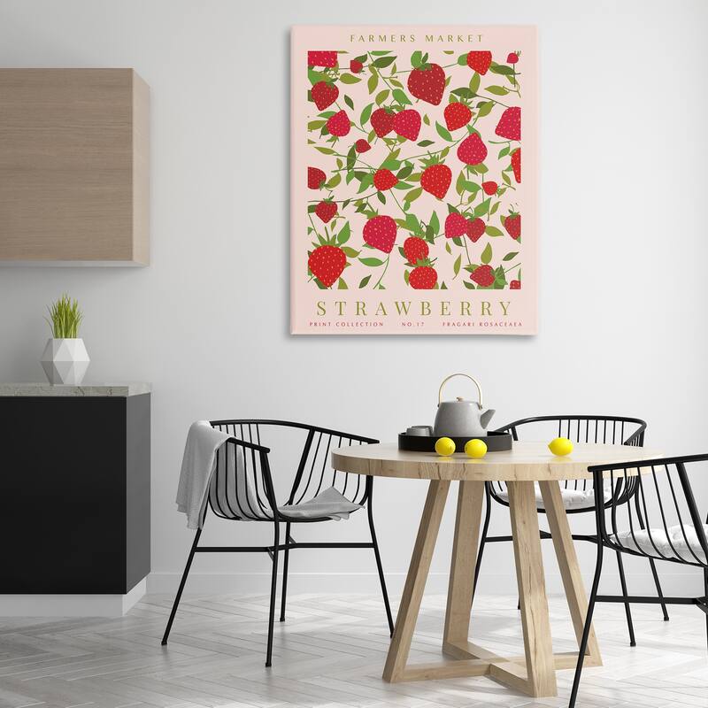 Stupell Strawberry Gallery Print Canvas Wall Art Design By Kamdon Kreations