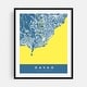 Davao City Davao Region Philippines Maps Dorm Art Art Print/Poster ...