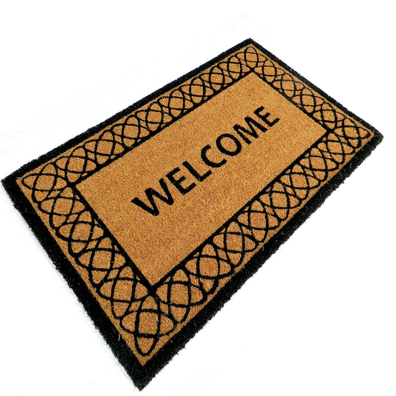 PVC Tufted Natural Coir Mat 18 Inch X 30 Inch - 18" X30"