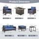 preview thumbnail 100 of 104, Gymojoy Outdoor Fire Pit Conversation Set, Patio Furniture with Cushions