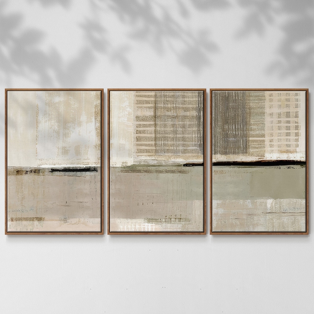 Across the Abstract Bay I - Multi Piece Framed Canvas